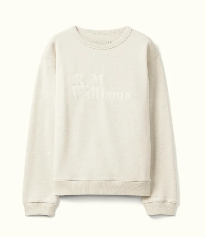 R.M.Williams - Bold Heritage Crewneck Sweatshirt - Oatmeal