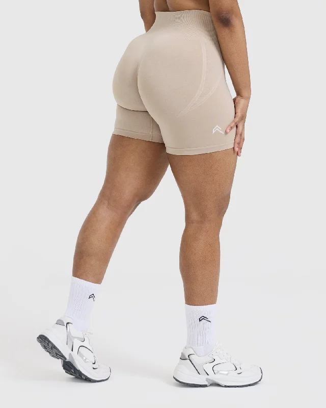 Effortless Seamless Shorts | Mushroom Brown