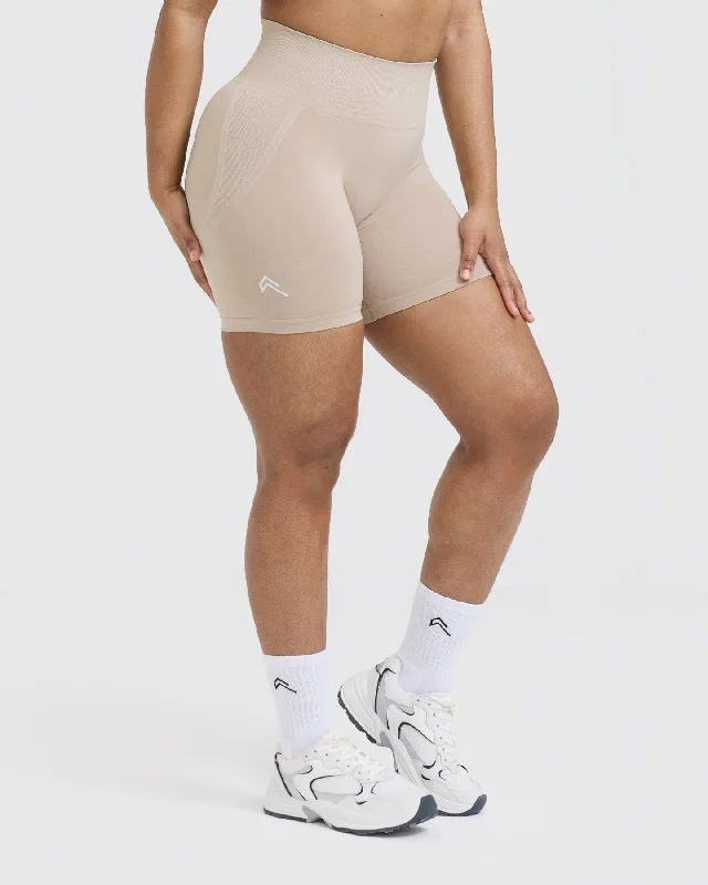 Effortless Seamless Shorts | Mushroom Brown