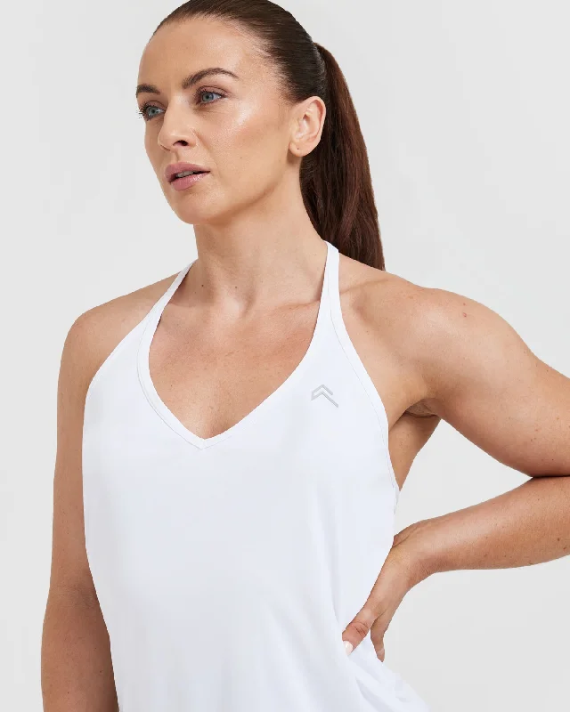 Go To Strappy Loose Vest | White