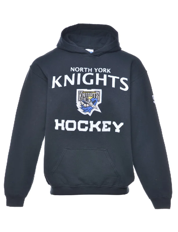 Hockey Knight Printed Hoodie - S