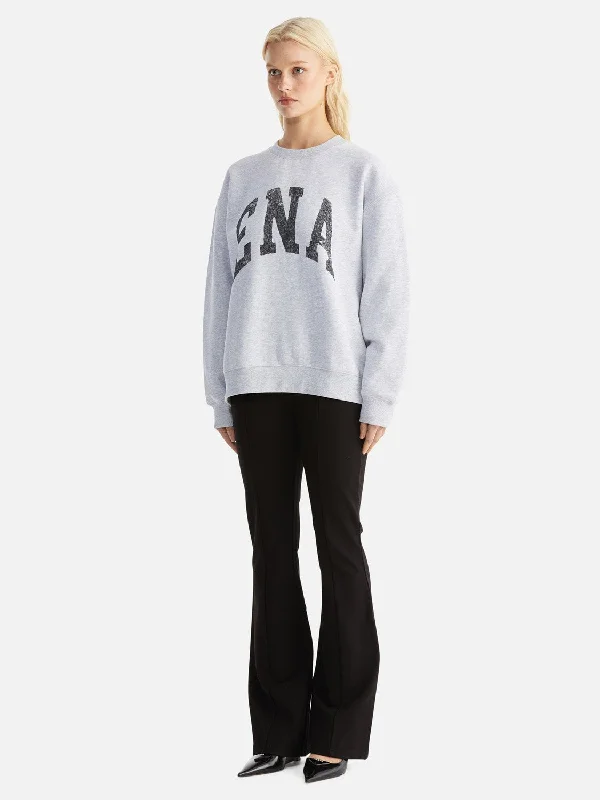 Lilly Oversized Sweater Collegiate - Grey Marle