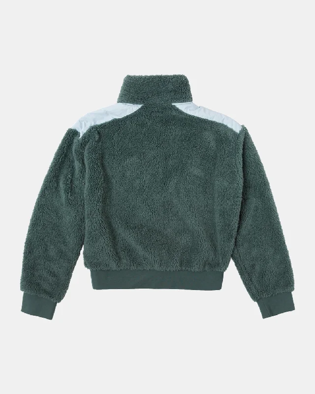 Off Grid Sherpa Fleece - Spinach