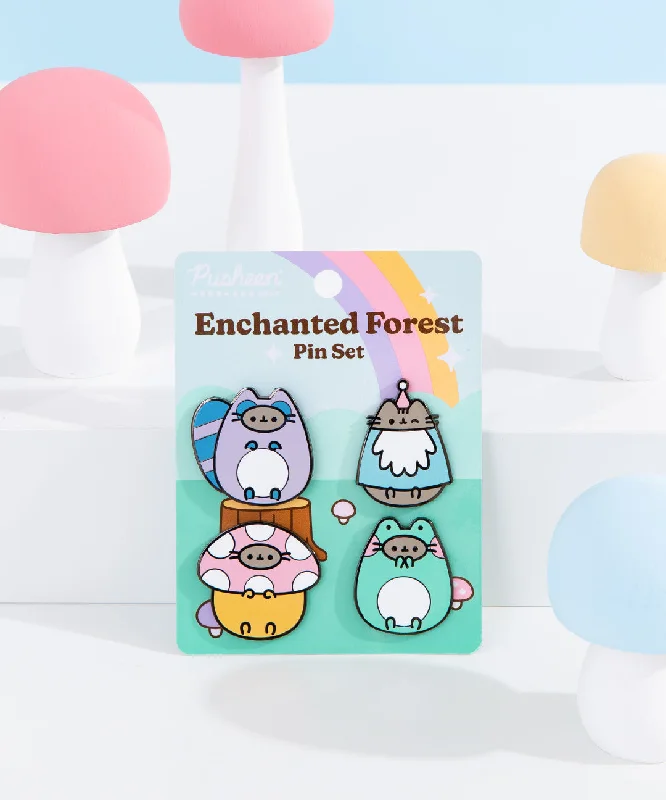 Pusheen Enchanted Forest Pin Set