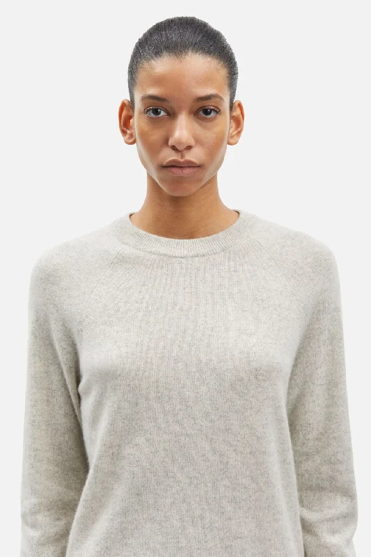 Samsøe Samsøe Boston O-Neck Jumper - Foggy Dew Melange