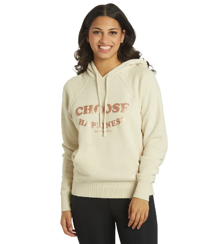 Spiritual Gangster Happiness Classic Kangaroo Pocket Hoodie Creamy Stone