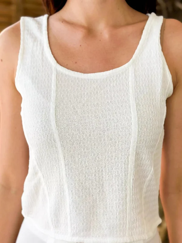 White tank top