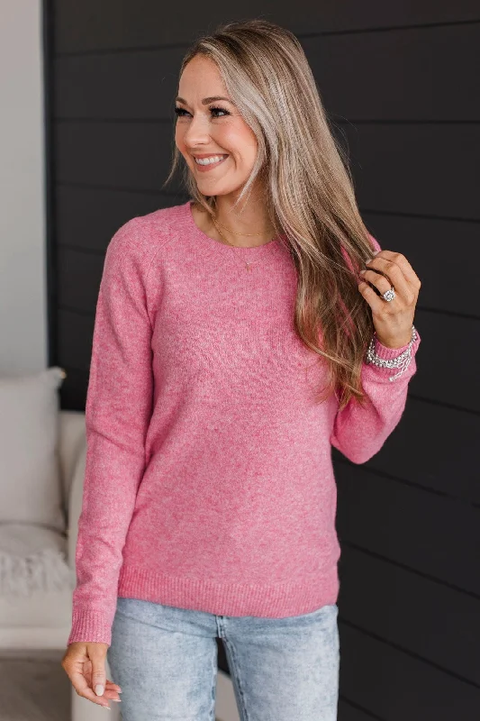 Tender Thoughts Knit Sweater- Pink