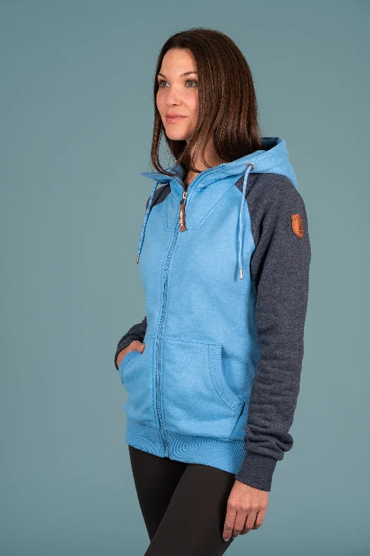 Tori Zip-Up Hoodie Navy Sapphire