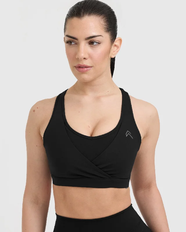 Unified Layered Sports Bra | Black