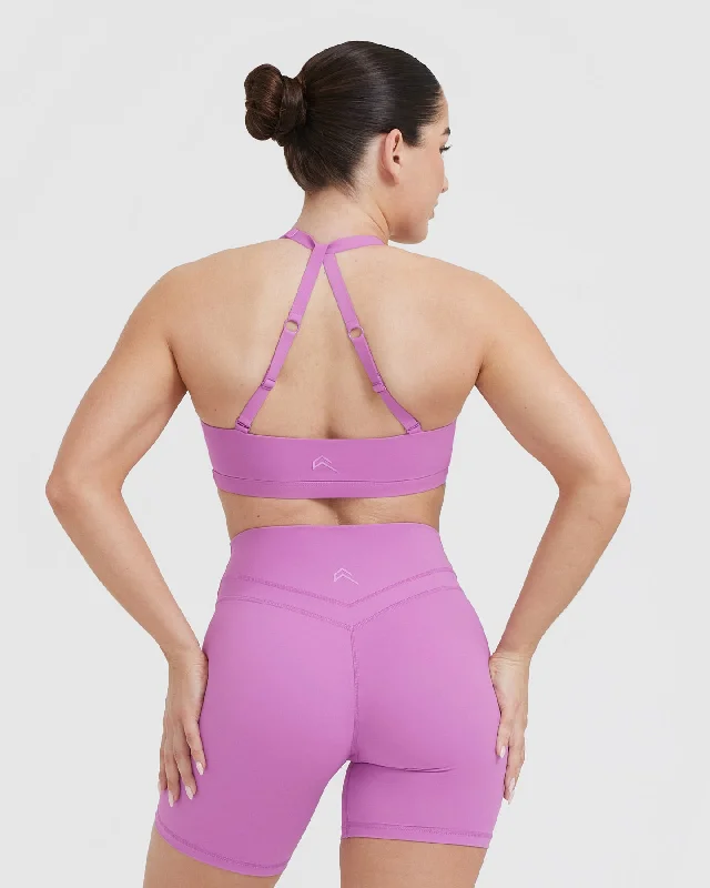 Unified Twist Sports Bra | Orchid Purple