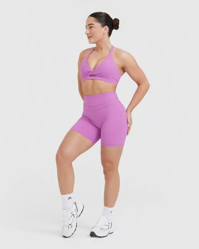 Unified Twist Sports Bra | Orchid Purple