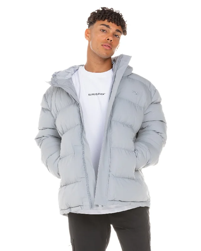 Unisex Puffer Jacket - Steel Grey