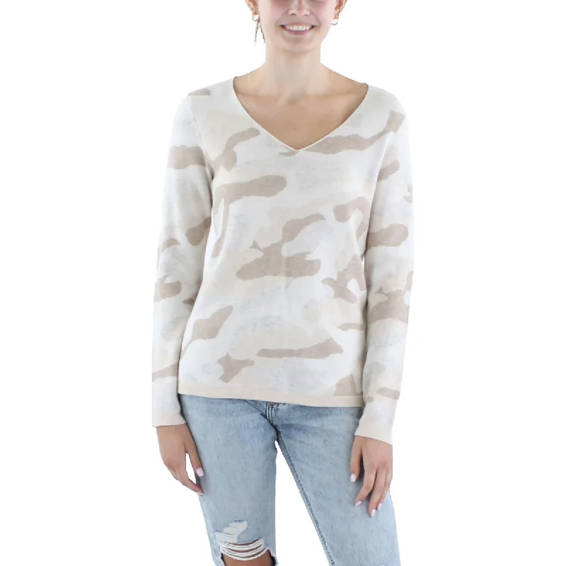 Vineyard Vines Womens Camouflage Knit Pullover Sweater