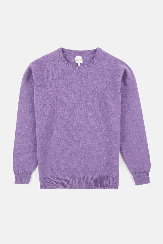 Women's Lambswool Crew Neck - Thistle Purple