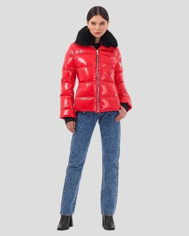 Après-Ski Jacket With Detachable Toscana Shearling Lamb Collar