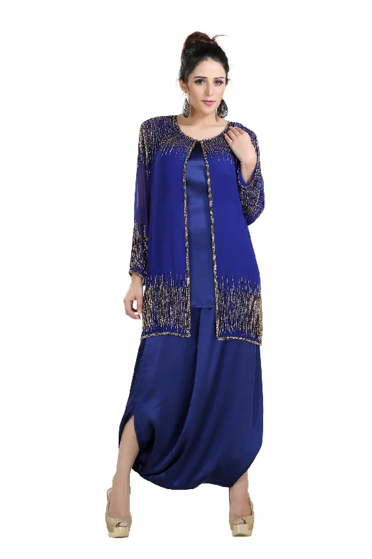 Arabian Dress Georgette With Satin Fabric Fustan