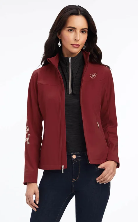 Ariat Women's New Team Softshell Jacket - SUN-DRIED TOMATO