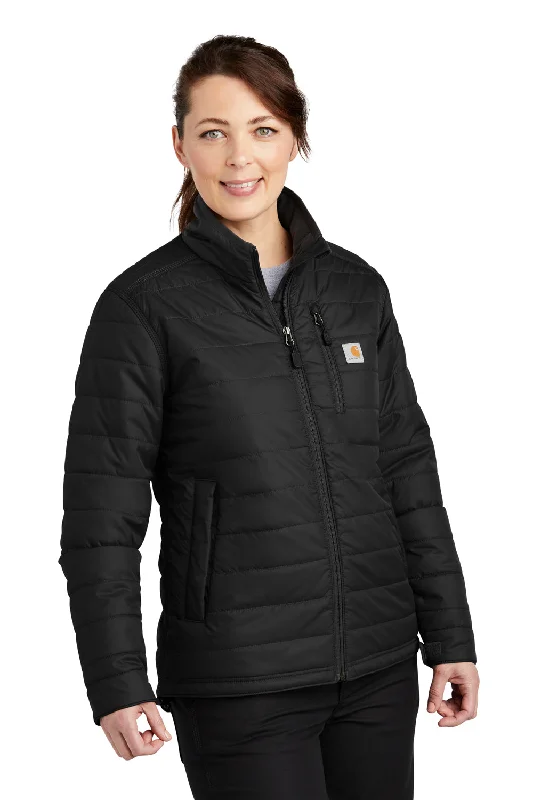 Carhartt Womens Gilliam Wind & Water Resistant Full Zip Jacket - Black