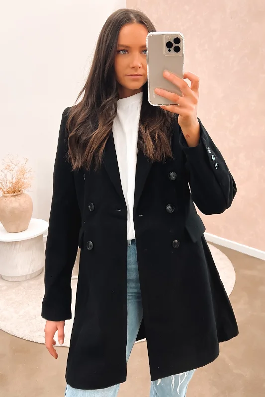 Casey Coat Black