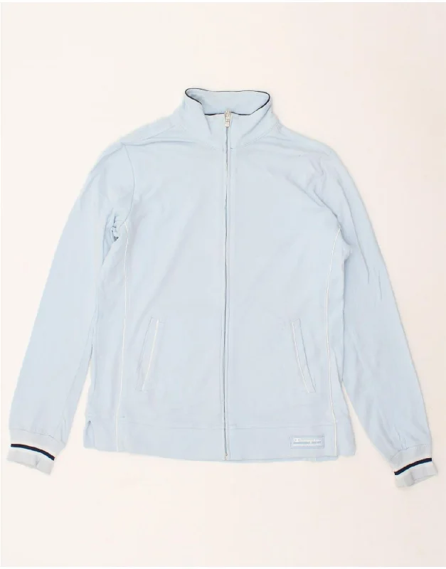 CHAMPION Womens Tracksuit Top Jacket UK 10 Small Blue Cotton