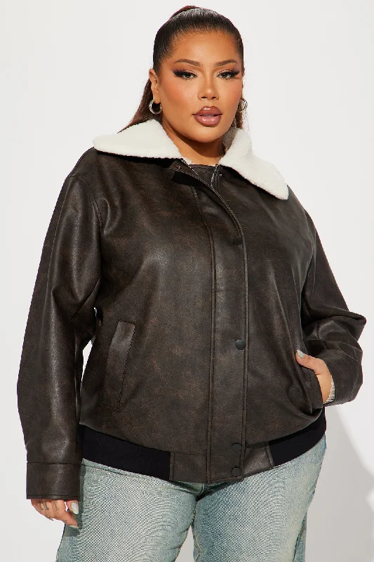 Deena Bomber Jacket - Brown