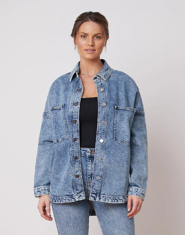 Oversized Denim Overshirt