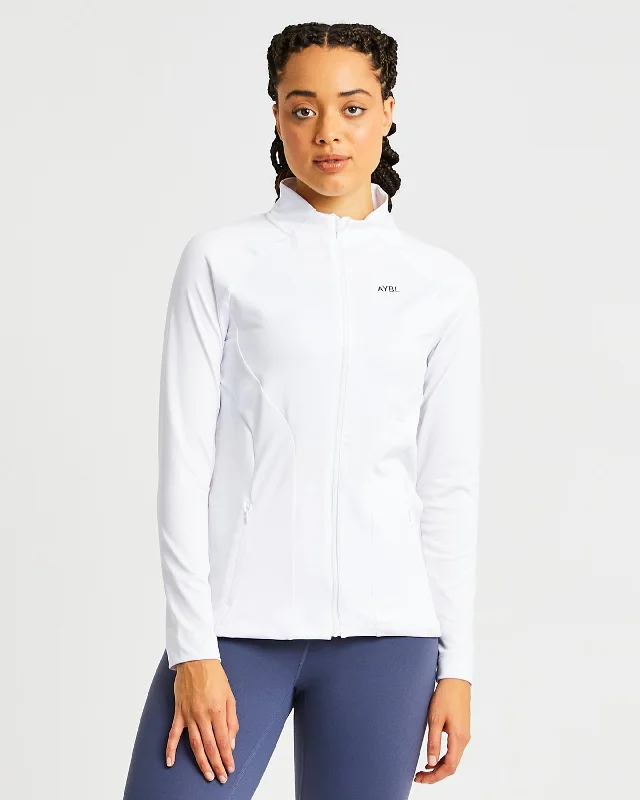 Effortless Zip Jacket - White