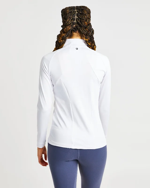 Effortless Zip Jacket - White