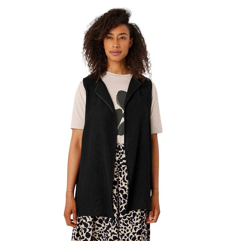 Jett Boucle Waistcoat Black