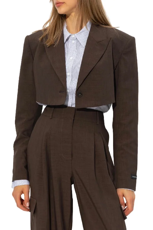 Loreen Blazer In Dark Chocolate