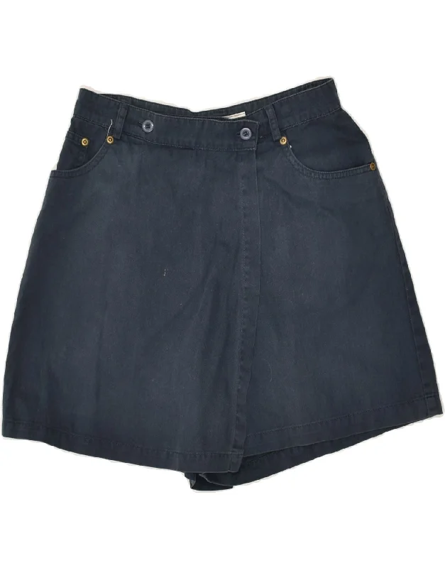 LOTTO Womens Skort UK 12 Medium W28  Navy Blue Cotton