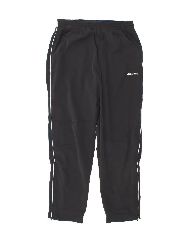 LOTTO Womens Tracksuit Trousers UK 12 Medium Black Polyester