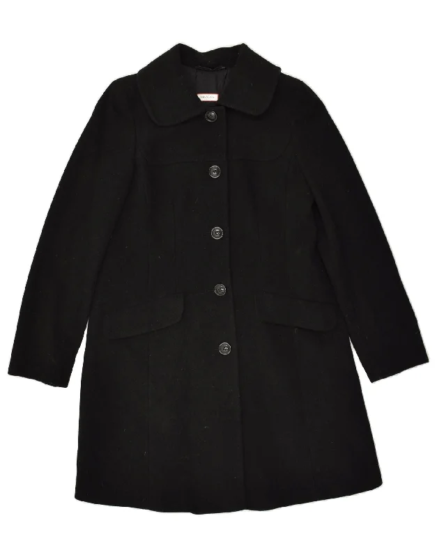 MAX & CO. Womens Overcoat UK 12 Medium Black