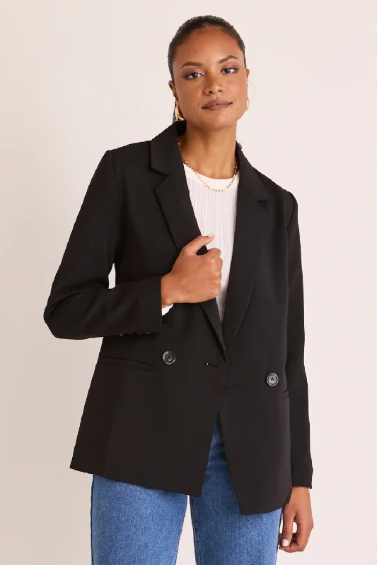 Mission Black Soft Crepe Blazer