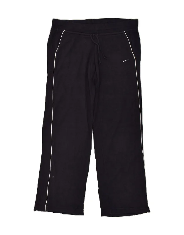 NIKE Womens Tracksuit Trousers UK 12/14 Medium Navy Blue