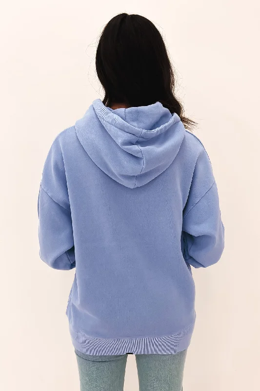 Orbit Fleece Hood Powder Blue