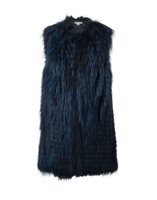 Peacock Fox Fur Vest