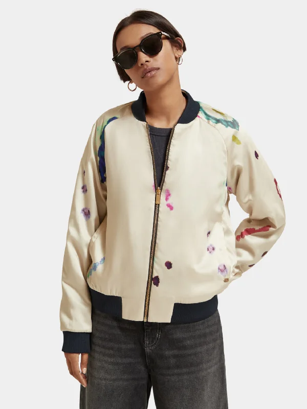 Reversible bomber jacket