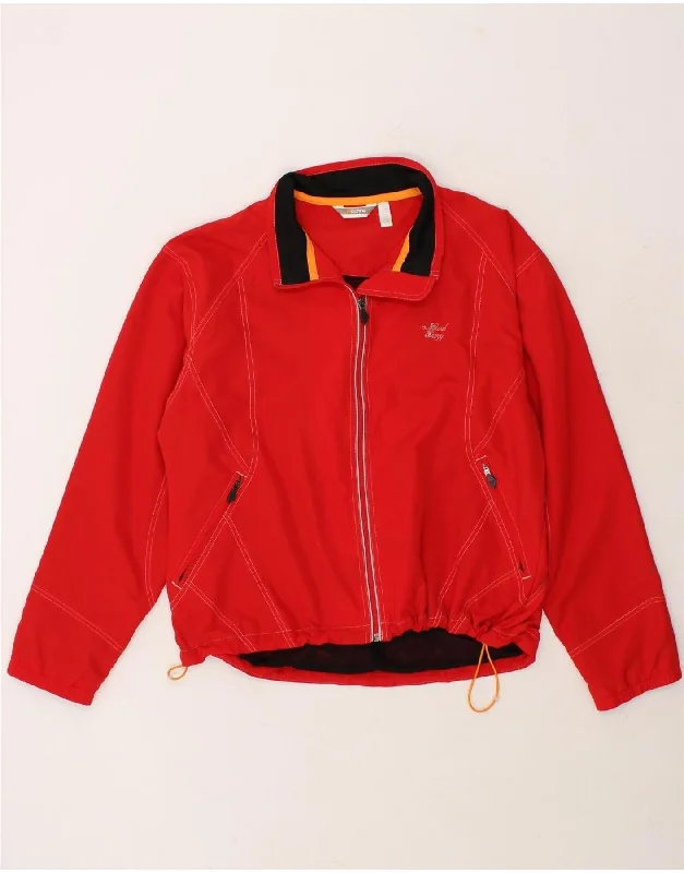 RODEO Womens Bomber Jacket UK 22 3XL Red Polyester