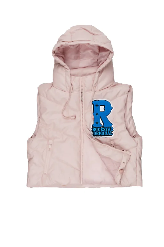 Ashlei Pink Puffer Vest