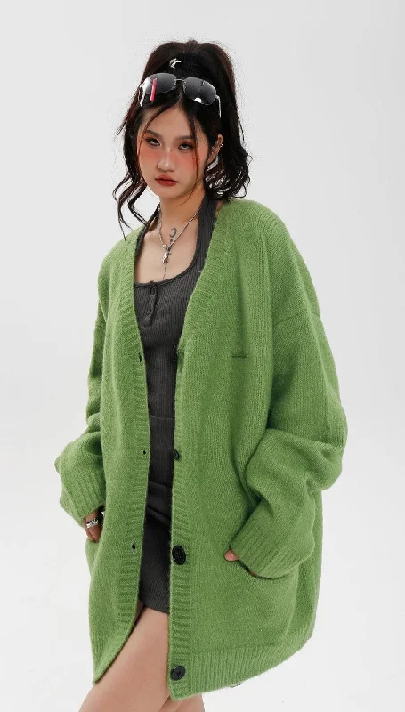 RTK (W) No. 3088 KNITTED OVERSIZE CARDIGAN