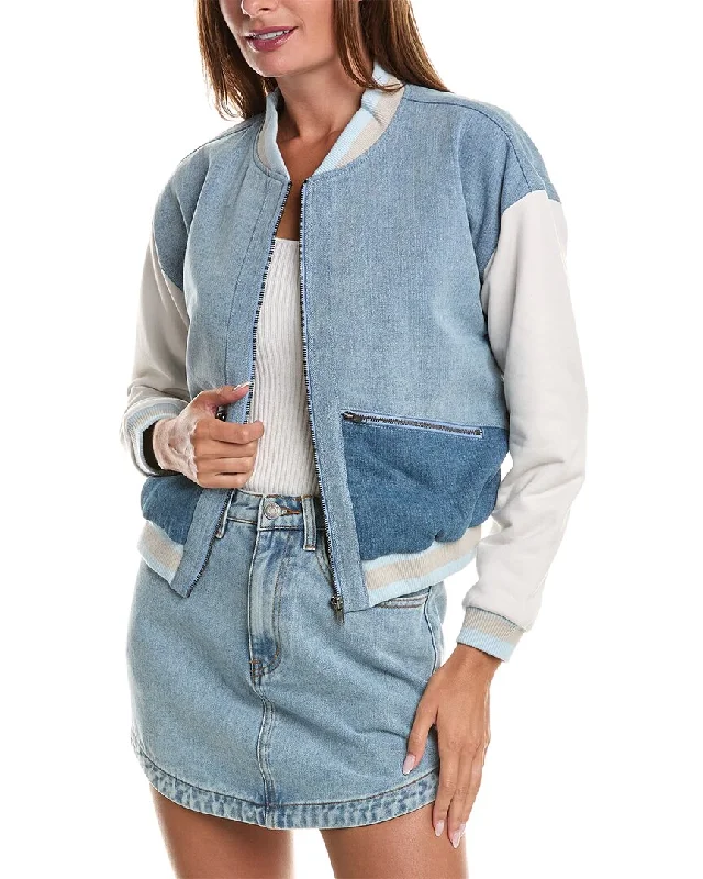 Saltwater Luxe Denim Bomber Jacket