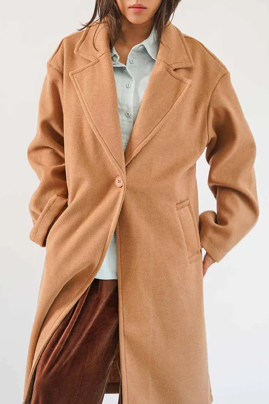 SINGLE BREASTED LONG COAT