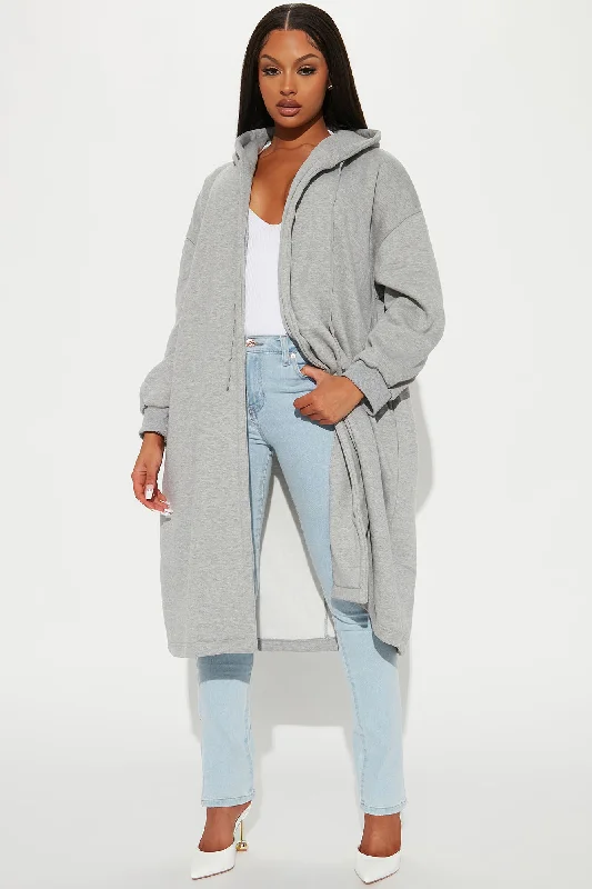 Sky Walker Long Jacket - Heather Grey