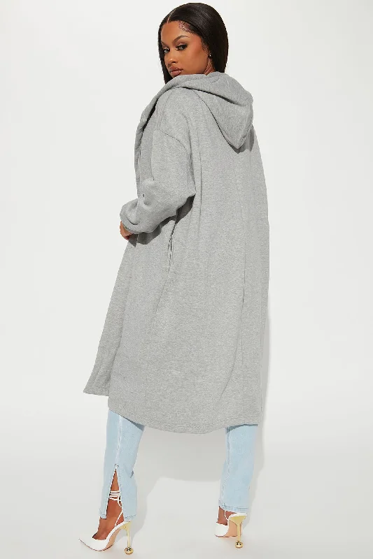 Sky Walker Long Jacket - Heather Grey