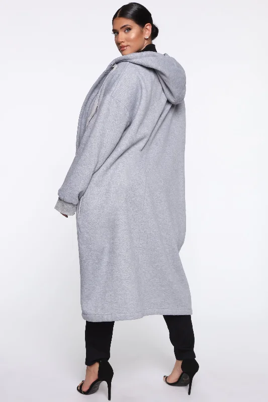 Sky Walker Long Jacket - Heather Grey