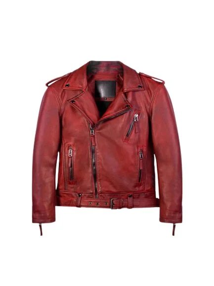 Voyager: Burnt Red Leather Jacket