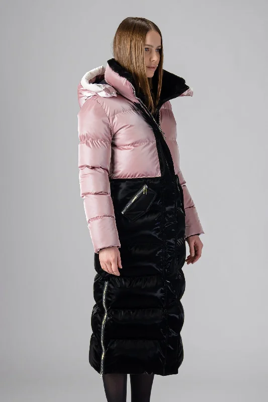 Women's Bird Of Paradise Coat - Arctic Rose/all Wet Black