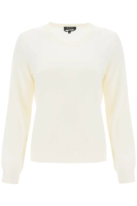 A.p.c. 'virginie' crew-neck sweater WOAOC F23257 ECRU